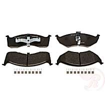 MGD730MH Premium R-Line Series Semi-Metallic Brake Pads With Layered Shims and Hardware