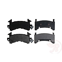 Front Semi-Metallic Brake Pad Set, Service Grade Series - Front