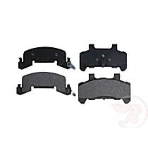 SGD289M Raybestos Front Brake Pad Set, 2-Wheel Set, Semi-metallic, Service Grade Series