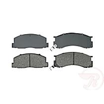 Front Semi-Metallic Brake Pad Set, 4-Wheel ABS, With Rear Disc Brake, Service Grade Series