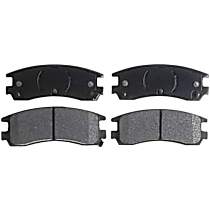 Rear Semi-Metallic Brake Pad Set, Service Grade Series