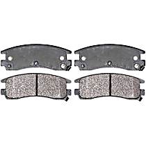 Rear Semi-Metallic Brake Pad Set, Service Grade Series