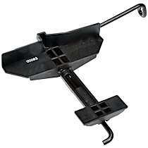 00083 Help Series Battery Hold Down - Black and Clear, Plastic and metal, Direct Fit, Sold Individually