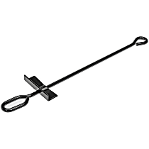 Help Series Battery Hold Down - Black, Steel, Universal, Sold individually