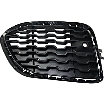 Front, Passenger Side Bumper Grille, Textured Black