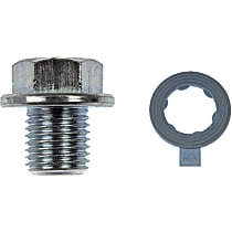 090-033CD AutoGrade Series Oil Drain Plug - Silver, Steel, Direct Fit, Sold individually