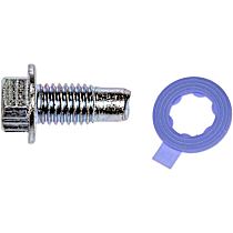 AutoGrade Series Oil Drain Plug - Silver, Carbon Steel, Pilot point, Direct Fit, Sold Individually