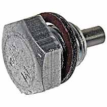 090-043.1 AutoGrade Series Oil Drain Plug - Natural, Steel, Magnetic, Direct Fit, Sold Individually