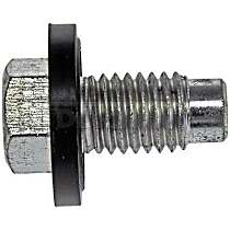 090-059CD AutoGrade Series Oil Drain Plug - Silver, Steel, Pilot point, Direct Fit, Sold Individually