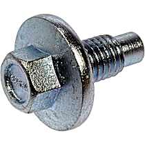 AutoGrade Series Oil Drain Plug - Natural, Steel, Pilot point, Direct Fit, Sold Individually