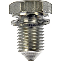 090-171 Oil Drain Plug - Natural, Steel, Pilot point with floating washer, Direct Fit, Sold individually