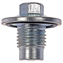 AutoGrade Series Oil Drain Plug - Silver, Steel, Pilot point, Direct Fit, Sold Individually