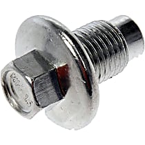 AutoGrade Series Oil Drain Plug - Silver, Carbon Steel, Flanged hex, Direct Fit, Sold individually