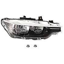 Passenger Side Headlight, with Bulb, Halogen, Clear Lens