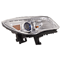 Passenger Side Headlight, With bulb(s), HID/Xenon, With HID bulb and ballast, For Models Without Adaptive Frontlighting Systems, CAPA CERTIFIED