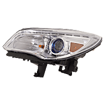 Driver Side Headlight, With bulb(s), HID/Xenon, With HID bulb and ballast, For Models Without Adaptive Frontlighting Systems, CAPA CERTIFIED