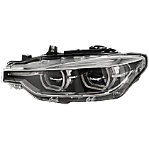 Driver Side Headlight, with Bulb, LED, Clear Lens