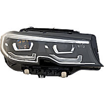 Passenger Side Headlight, with Bulb, LED, Clear Lens, Base Model