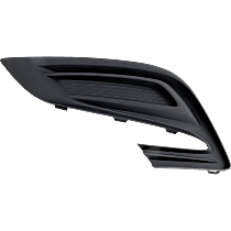 Front, Driver Side Fog Light Cover, Textured Black