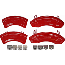 11-0001F Brake Caliper Cover - Gloss red, Aluminum