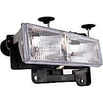 Driver Side Halogen Headlight, With bulb(s), OE Replacement