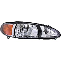 Passenger Side Halogen Headlight, With bulb(s), OE Replacement