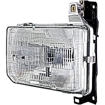 Driver Side Halogen Headlight, With bulb(s), OE Replacement