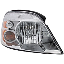 1591140 Passenger Side Halogen Headlight, With bulb(s), Clear Lens
