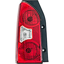 Driver Side Halogen Tail Light, With bulb(s), Clear & Red Lens