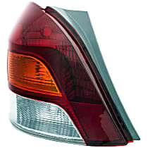 1611666 Driver Side Halogen Tail Light, Without bulb(s)