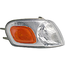 1630105 Front, Passenger Side Turn Signal Light, Without bulb(s)