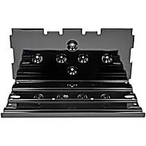 242-5109 Battery Tray - Black, Carbon Steel, Direct Fit, Sold individually