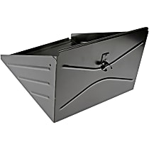 242-5526 Battery Box - Black, Steel, Direct Fit