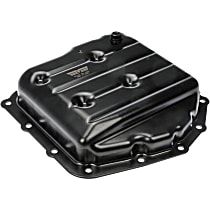 Stock Depth, Transmission Pan, transmissionmfrcode: 41TE, Black, Steel - 