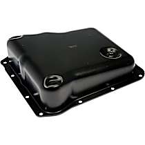 Stock Depth, Transmission Pan, 5-Speed; transmissionmfrcode : 1000/M74; transmissionmfrname : Allison, Black, Steel - 