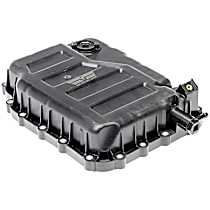 Stock Depth, Transmission Pan, 6-Speed transmissionmfrcode: 6F24, Automatic Transaxle, Black, Plastic - 