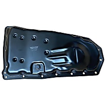 Stock Depth, Transmission Pan, Black, Steel - 