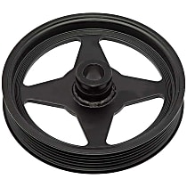 OE Solutions Series Power Steering Pump Pulley - Black, Metal, Direct Fit, Sold individually