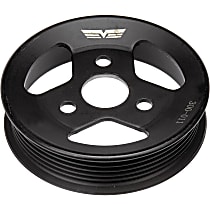 OE Solutions Series Power Steering Pump Pulley - Black, Metal, Direct Fit, Sold individually