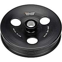 OE Solutions Series Power Steering Pump Pulley - Black, Metal, Direct Fit, Sold individually