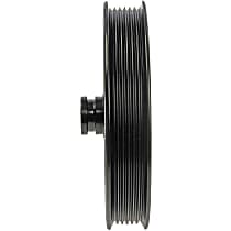 300-200 OE Solutions Series Power Steering Pump Pulley - Black, Metal, Serpentine, Direct Fit, Sold Individually