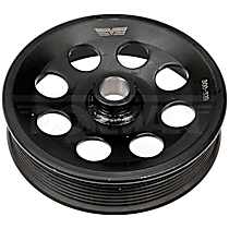 OE Solutions Series Power Steering Pump Pulley - Black, Steel, Serpentine, Direct Fit, Sold individually