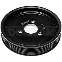 300-395 OE Solutions Series Power Steering Pump Pulley - Black, Aluminum, Serpentine, Direct Fit, Sold individually