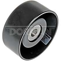 Accessory Belt Idler Pulley, 6 Cyl 4.0L, Above Tensioner Assembly; Power Steering and Water Pump - 