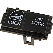 49218 Front, Driver Side Door Lock Switch Black