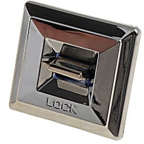 49227 Front, Driver or Passenger Side Door Lock Switch Chrome