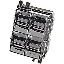 49238 Front, Driver Side Help Series Window Switch Chrome