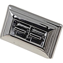 Front, Driver Side Window Switch, With Trim Plate, Chrome, Help Series