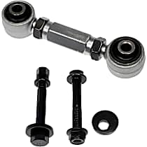 Rear, Driver or Passenger Side, Lower, Frontward Control Arm, Adjusts Toe -1.50 Degrees To +1.50 Degrees, OE Solutions Series