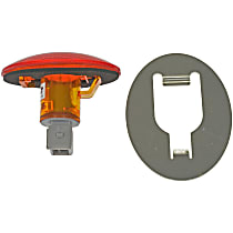 Rear Side Marker, With bulb(s), With Red Lens, Help Series